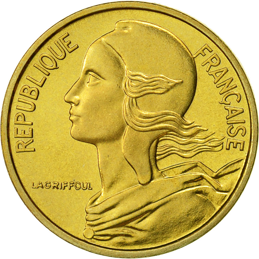 Moneta, Francia, Marianne, 5 Centimes, 1973, Paris, FDC, Alluminio-bronzo