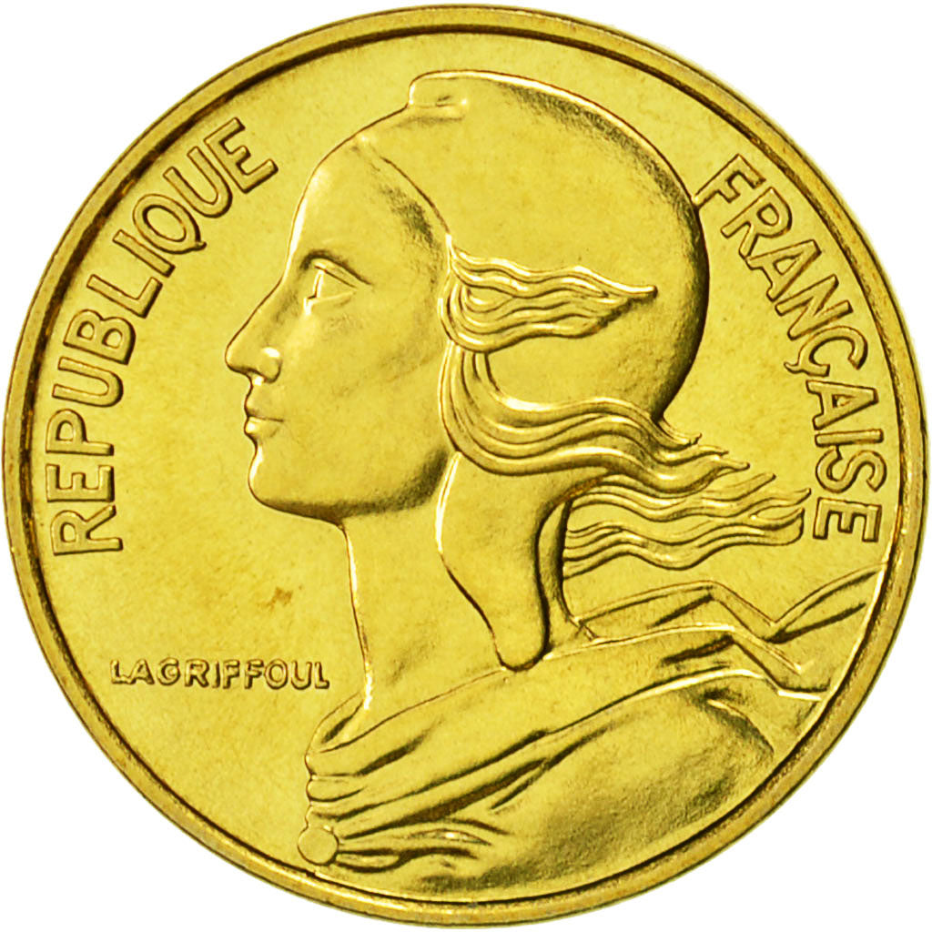 Coin, France, Marianne, 5 Centimes, 1976, Paris, MS(65-70), Aluminum-Bronze