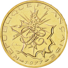 Coin, France, Mathieu, 10 Francs, 1977, MS(65-70), Nickel-brass, KM:940