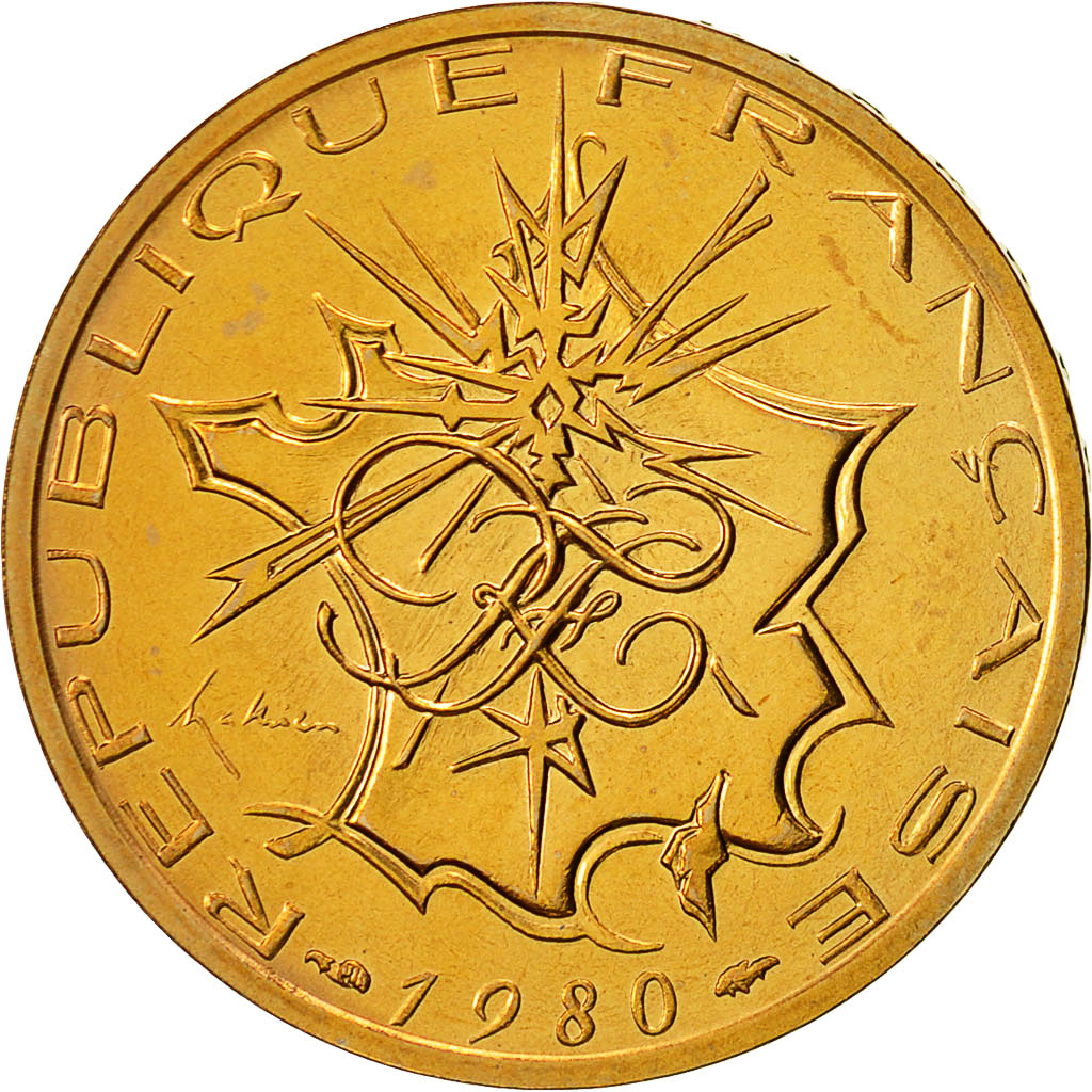 Coin, France, Mathieu, 10 Francs, 1980, MS(65-70), Nickel-brass, KM:940