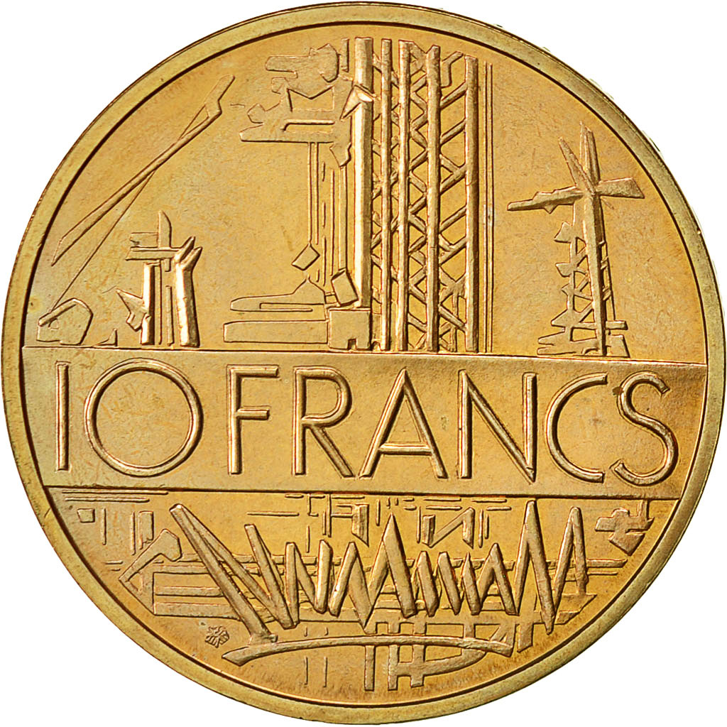 Coin, France, Mathieu, 10 Francs, 1980, MS(65-70), Nickel-brass, KM:940