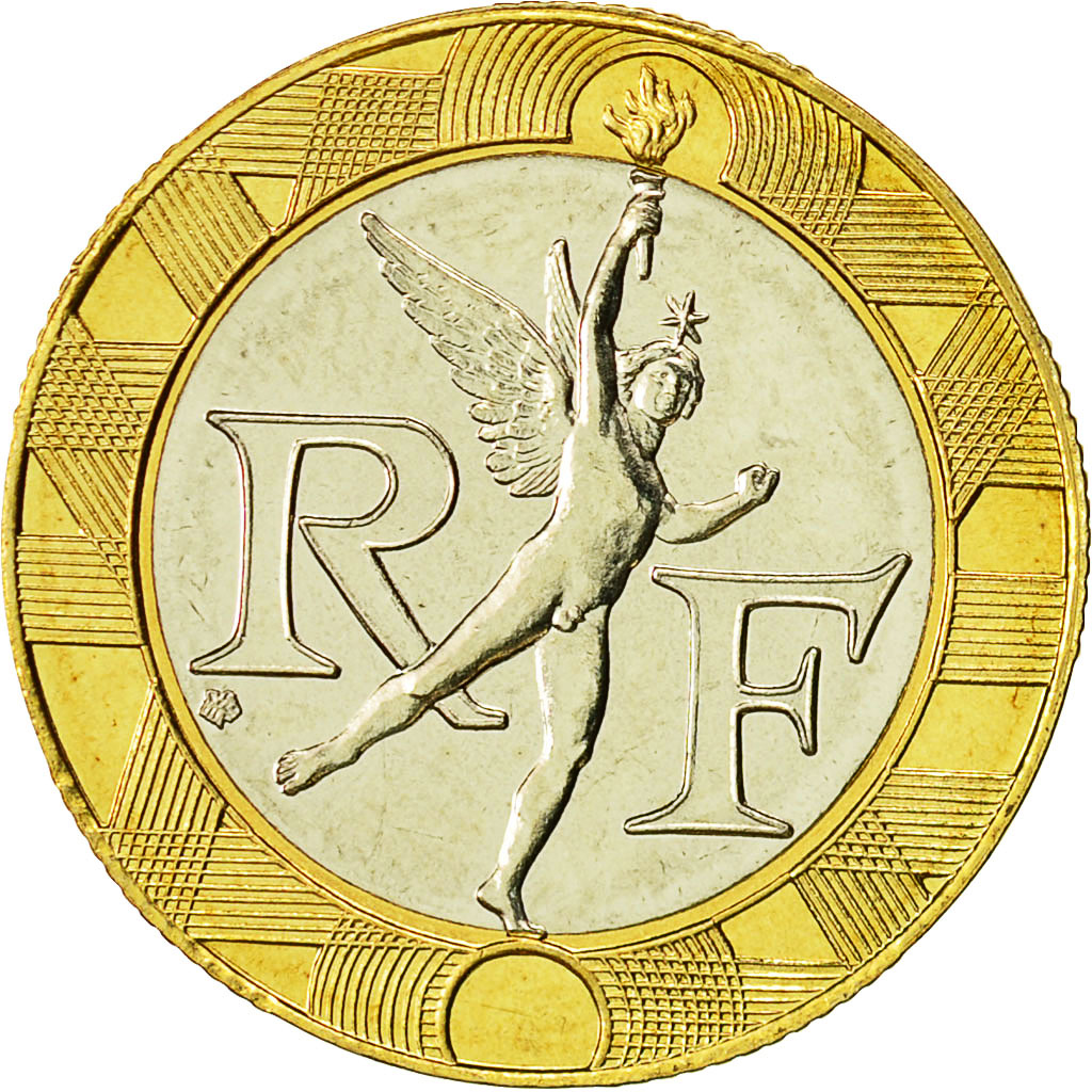 Moneta, Francia, Génie, 10 Francs, 1992, Frappe médaille, FDC, Bi-metallico