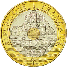 Coin, France, Mont Saint Michel, 20 Francs, 1992, Frappe médaille, MS(65-70)