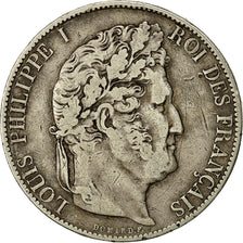 Coin, France, Louis-Philippe, 5 Francs, 1845, Lille, VF(30-35), Silver