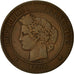 Monnaie, France, Cérès, 10 Centimes, 1896, Paris, Torche, TB, Bronze