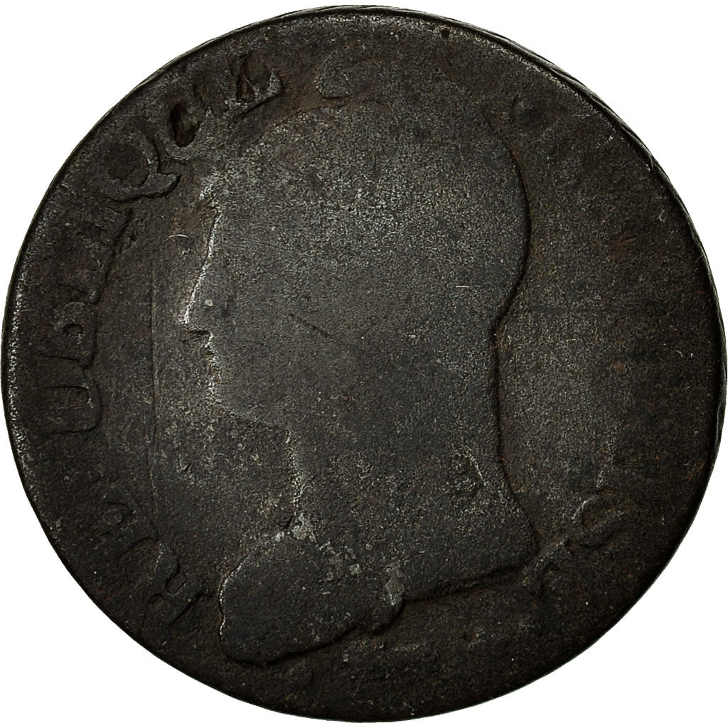 Monnaie, France, Dupré, 5 Centimes, 1800, Geneva, B, Bronze, Gadoury:126b