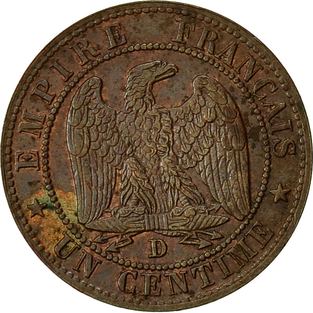 Monnaie, France, Napoléon III, Centime, 1854, Lyon, TTB, Bronze, Gadoury 86