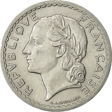 Monnaie, France, Lavrillier, 5 Francs, 1945, Paris, SUP, Aluminium, Gadoury:766