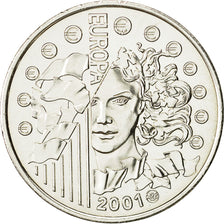 Coin, France, 6.55957 Francs, 2001, Paris, MS(63), Silver, KM:1265.1