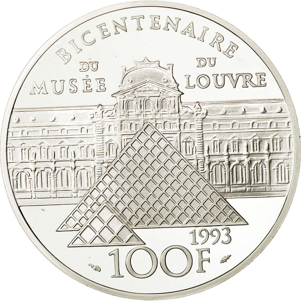 Moneda, Francia, 100 Francs, 1993, SC, Plata, KM:1020, Gadoury:C51