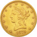 Coin, United States, Coronet Head, $10, Eagle, 1879, U.S. Mint, Philadelphia