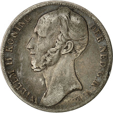Coin, Netherlands, William II, Gulden, 1845, VF(20-25), Silver, KM:66