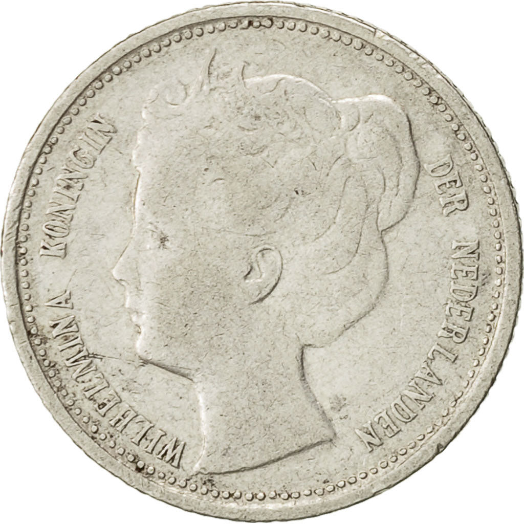 Monnaie, Pays-Bas, Wilhelmina I, 10 Cents, 1898, TB, Argent, KM:119