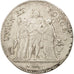 France, 5 Francs, Union et Force, An 10, Bordeaux, Argent, TTB, Gadoury:563a