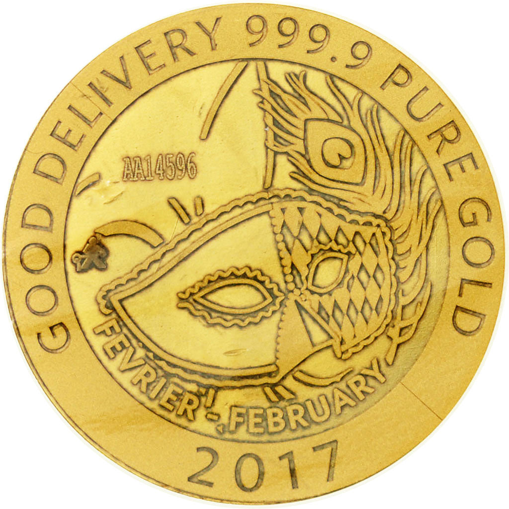 France, 1/10 Oz, FEVRIER - FEBRUARY, 2017, MS(65-70), Gold