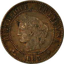 Monnaie, France, Cérès, 2 Centimes, 1885, Paris, TTB, Bronze, Gadoury:105