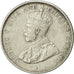 Coin, Ceylon, George V, 50 Cents, 1917, AU(50-53), Silver, KM:109