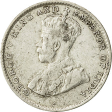 Coin, Ceylon, George V, 10 Cents, 1921, EF(40-45), Silver, KM:104a