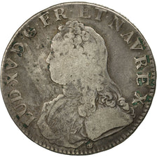 Coin, France, Louis XV, Écu aux branches d'olivier, 1728, Lyons, KM 486.6
