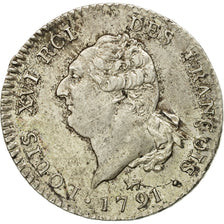 Coin, France, 30 sols françois, 1791, Paris, AU(55-58), Silver, KM 606.1