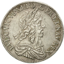 Monnaie, France, Louis XIII, 1/2 Écu, deuxième poinçon de Warin, 1643, Paris