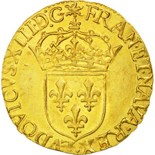Moneda, Francia, Louis XIII, Ecu d'or, 1634, Rouen, EBC, Oro, KM:51, Gadoury:55