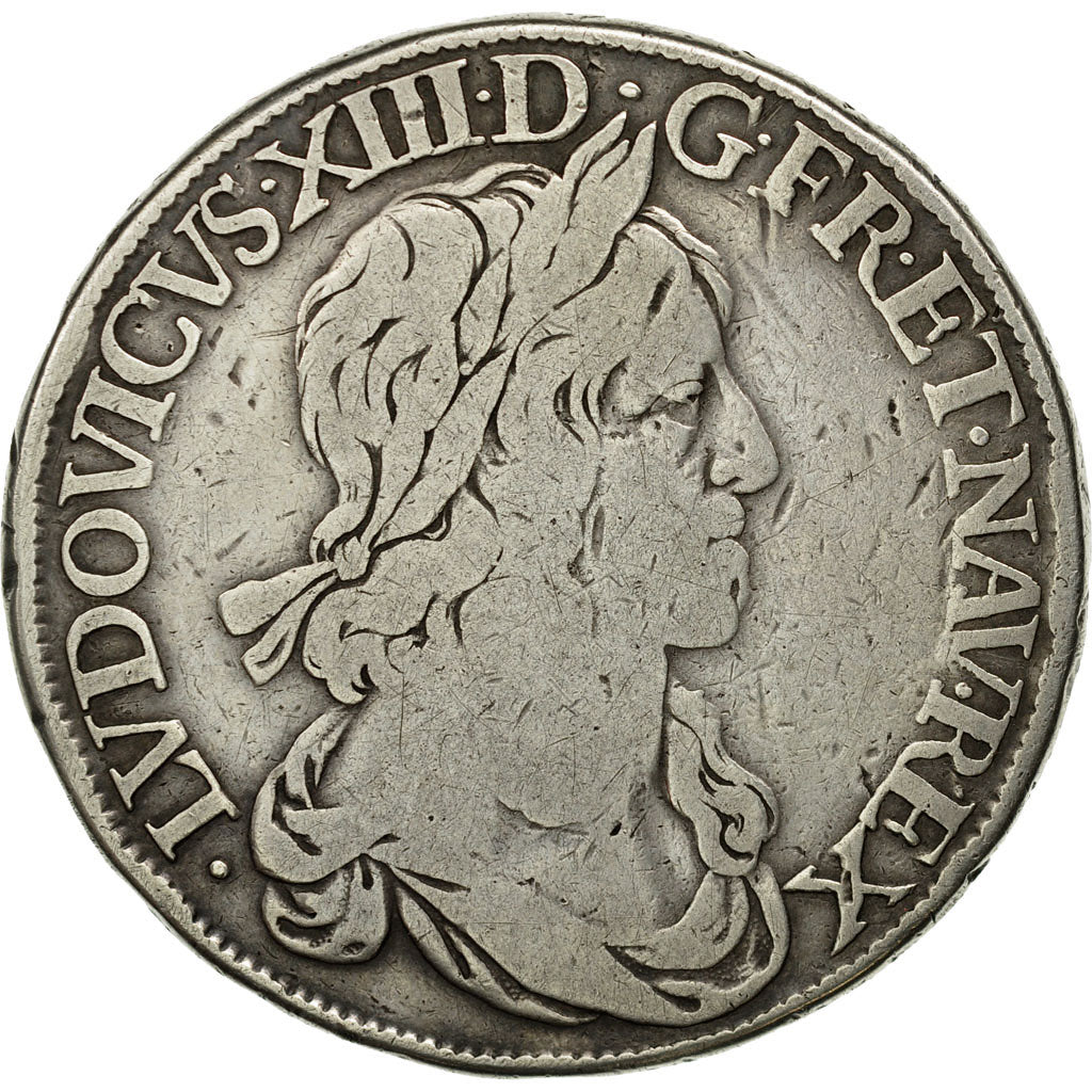 Moneta, Francia, LOUIS XIV / LOUIS XIII, Ecu, Undated (1643), Paris,C1944