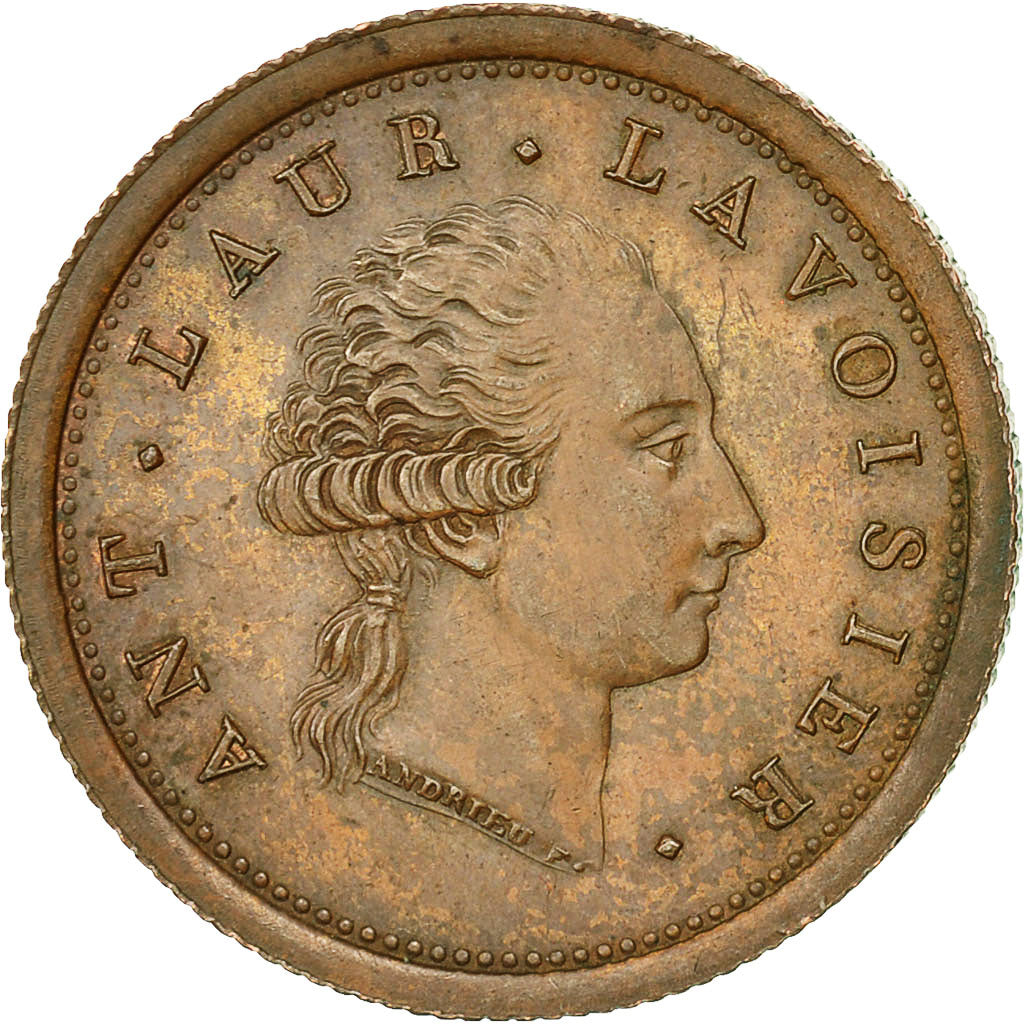 Moneta, Francia, Lavoisier par Gengembre, 2 Francs, AN 8, ESSAI, SPL, Rame