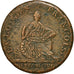 Moneta, Francia, Convention, 2 Sols, 1794, Essai Bernier, BB, Bronzo, Brandon:73