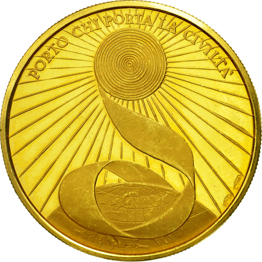 Italy, Medal, Arts & Culture, MS(60-62), Gold