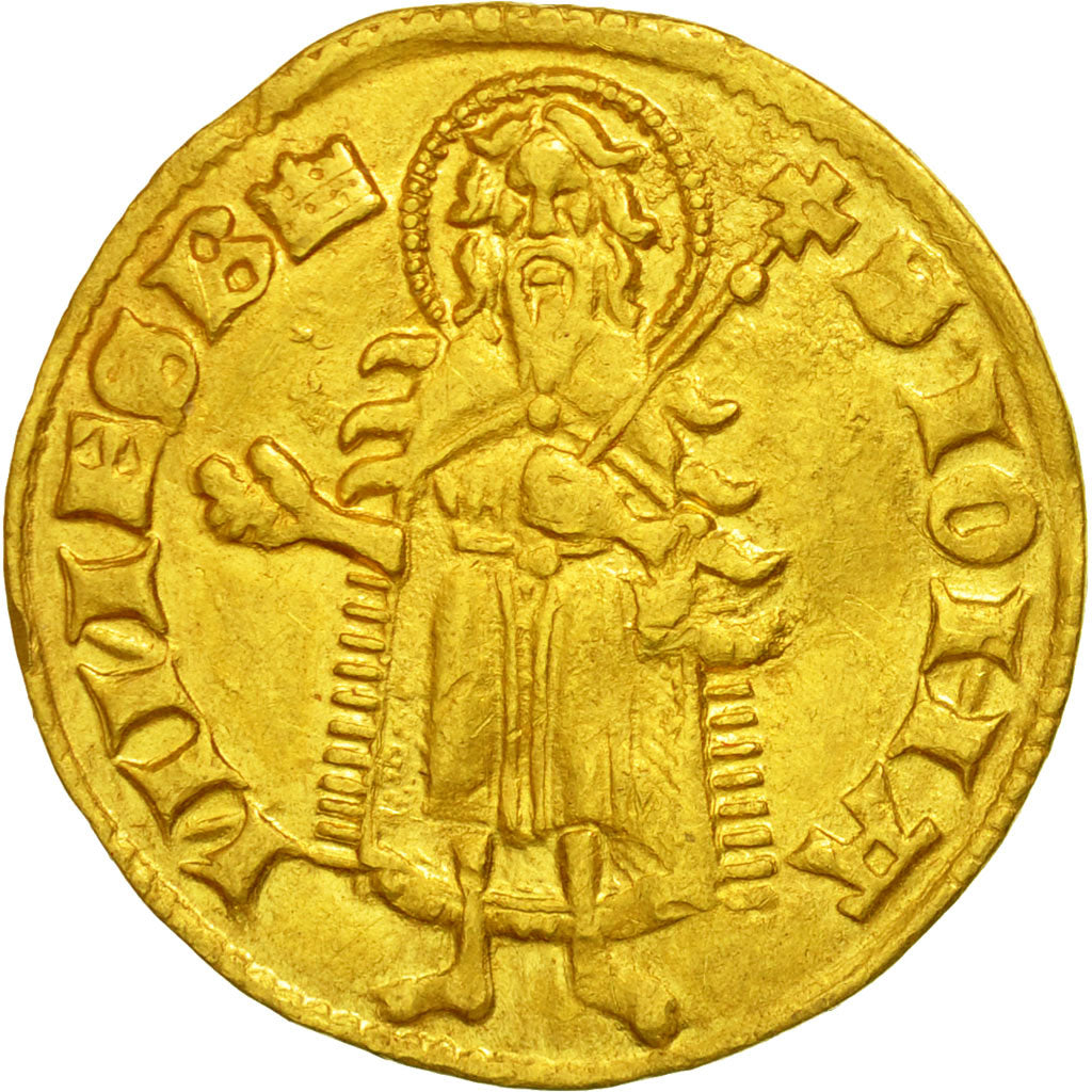 Pologne, Louis Ier, Florin d'or au Saint Jean Baptiste, Huszar 512