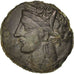 Carthage, Zeugitane, Unité de Bronze, (400-350 AV JC), Sear 6444