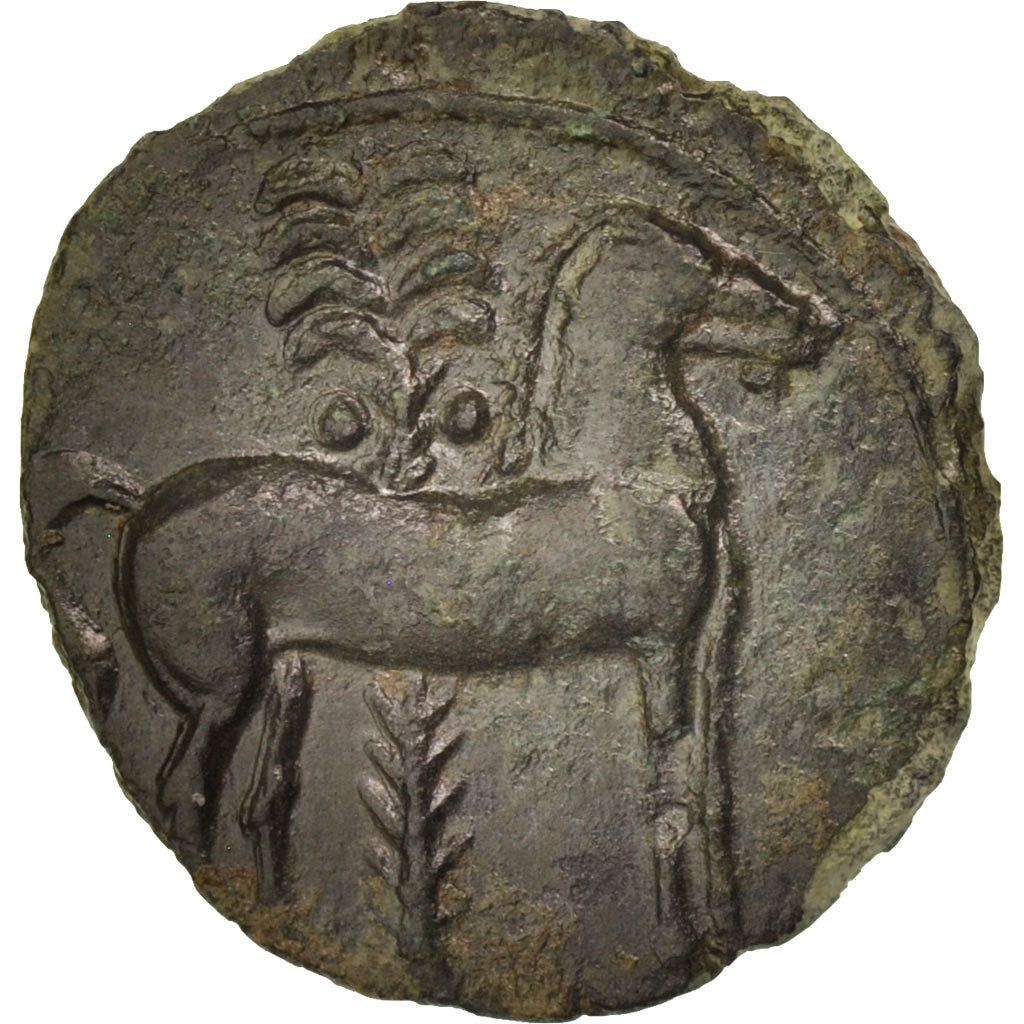 Carthage, Zeugitana, Bronze Unit, 4th century BC, Sear 6444