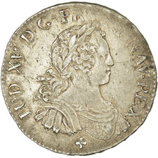 Munten, Frankrijk, Louis XV, 1/2 Ecu, 1725, Troyes, ZF+, Zilver, Gadoury:312