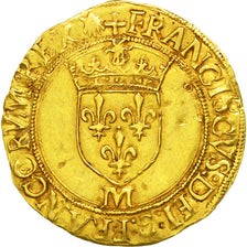 Munten, Frankrijk, François Ier, Ecu d'or, Toulouse, ZF+, Goud, Sombart:4860