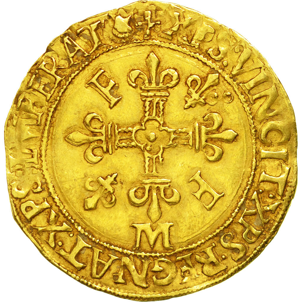 Munten, Frankrijk, François Ier, Ecu d'or, Toulouse, ZF+, Goud, Sombart:4860