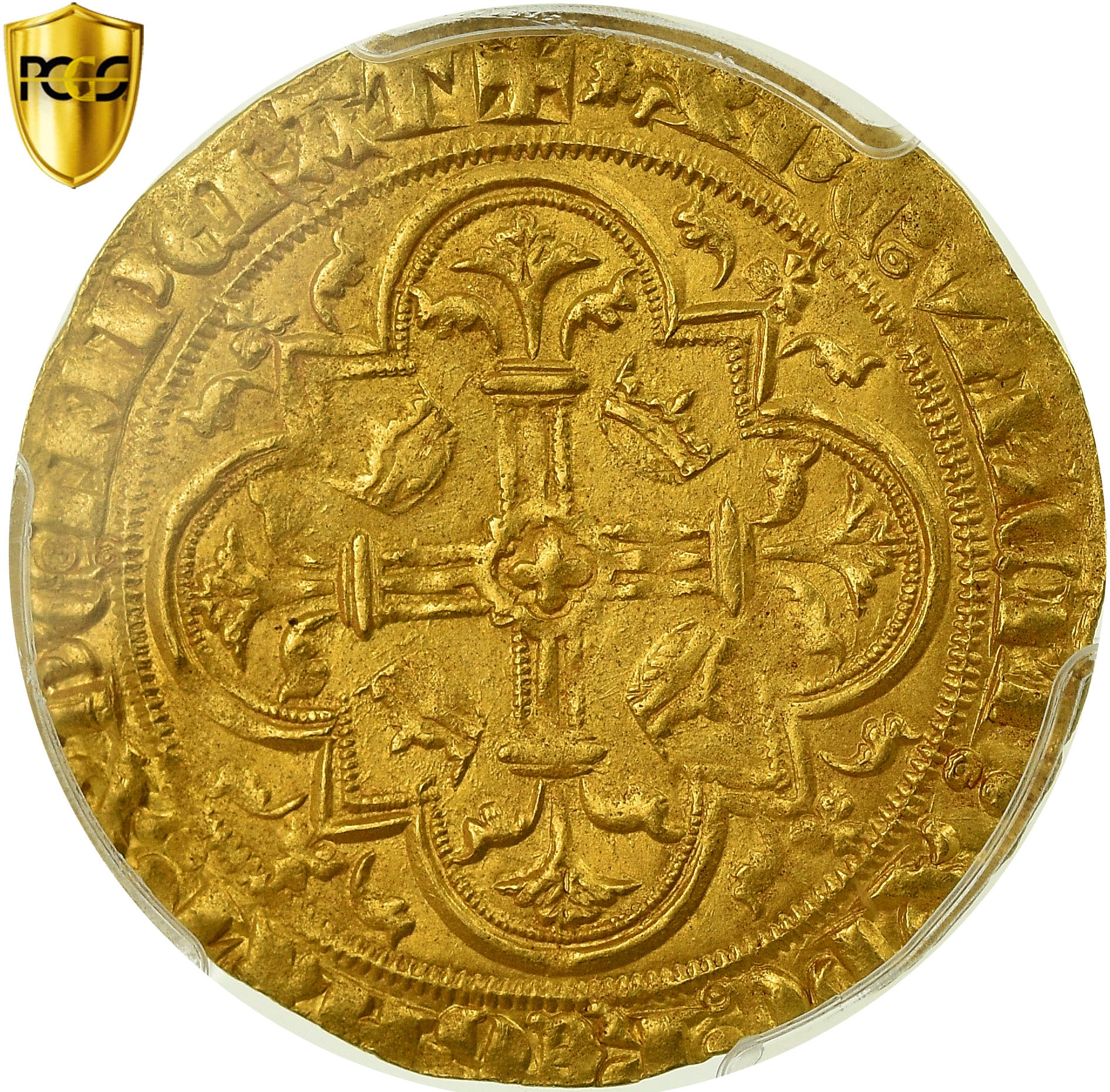 Coin, France, Philippe VI, Double Royal d'Or, PCGS, MS62, Gold, graded