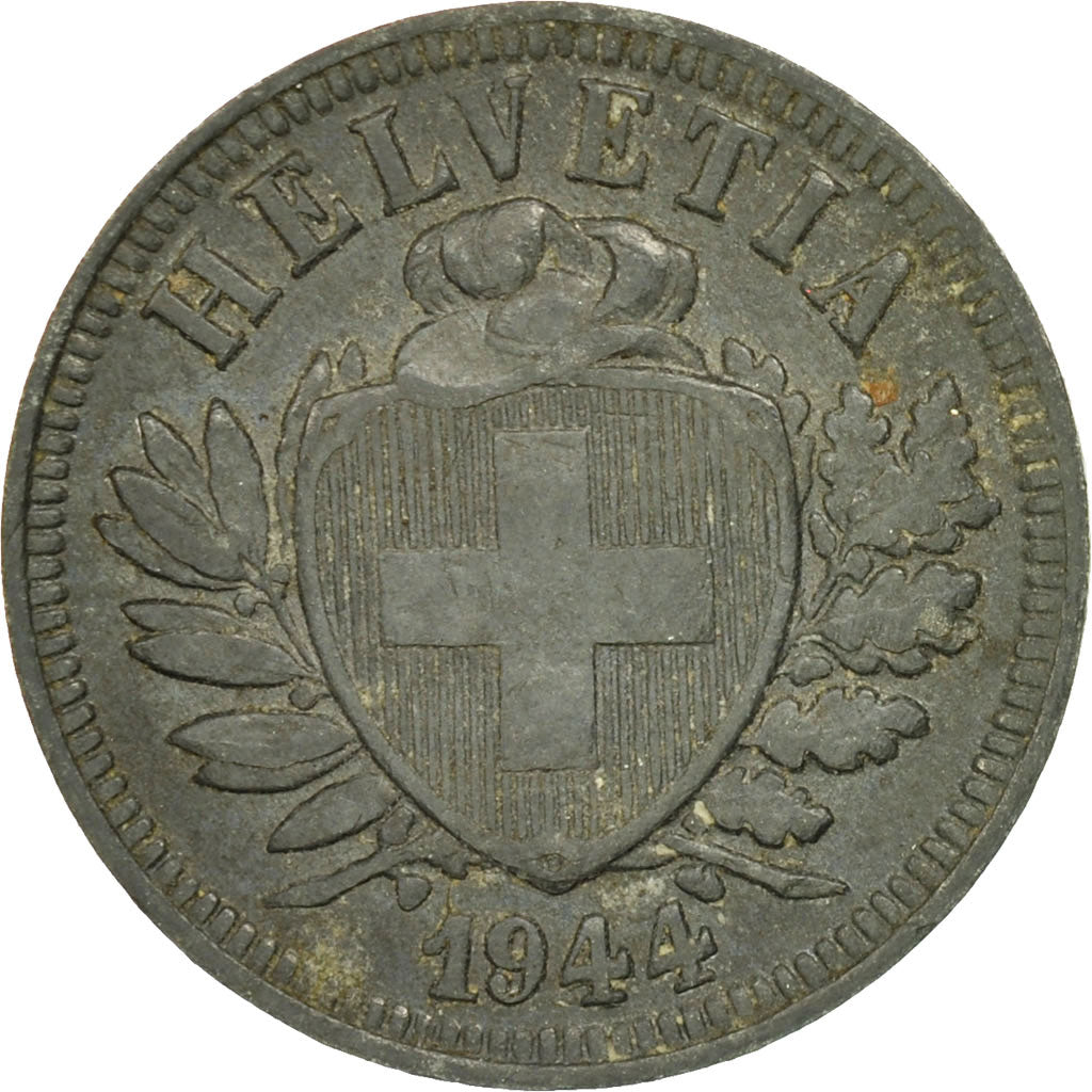 Monnaie, Suisse, 2 Rappen, 1944, Bern, TTB, Zinc, KM:4.2b