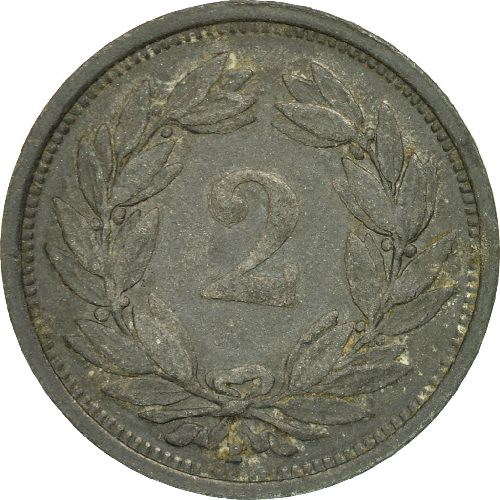 Monnaie, Suisse, 2 Rappen, 1944, Bern, TTB, Zinc, KM:4.2b