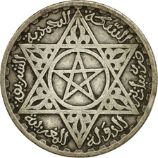 Coin, Morocco, Mohammed V, 100 Francs, 1953, Paris, EF(40-45), Silver, KM:52