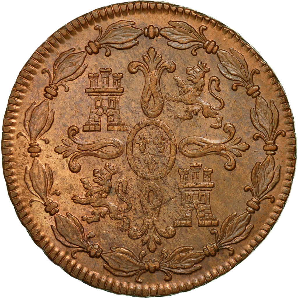 Coin, Spain, Charles III, 8 Maravedis, 1772, Segovia, AU(55-58), Copper