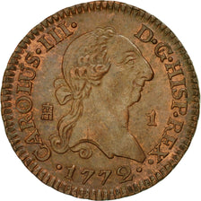 Münze, Spanien, Charles III, Maravedi, 1772, Segovia, VZ, Kupfer, KM:405.2