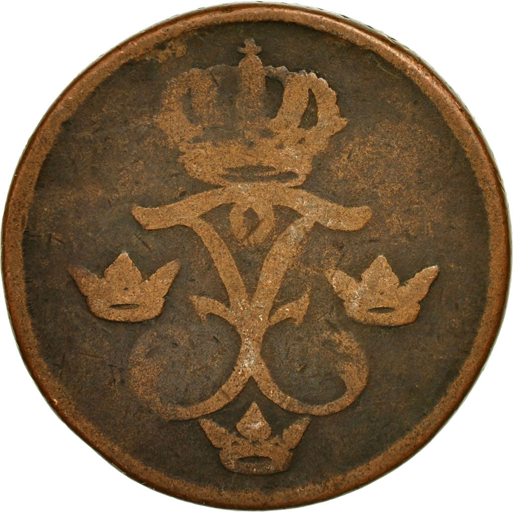 Coin, Sweden, Frederick I, Ore, S.M., 1737, VF(20-25), Copper, KM:416.1
