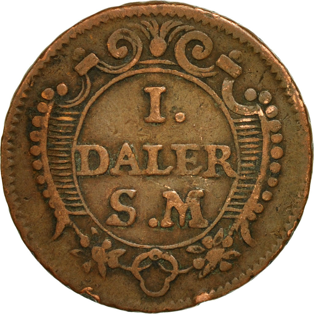 Coin, Sweden, Carl XII, Daler, 1718, VF(30-35), Copper, KM:361