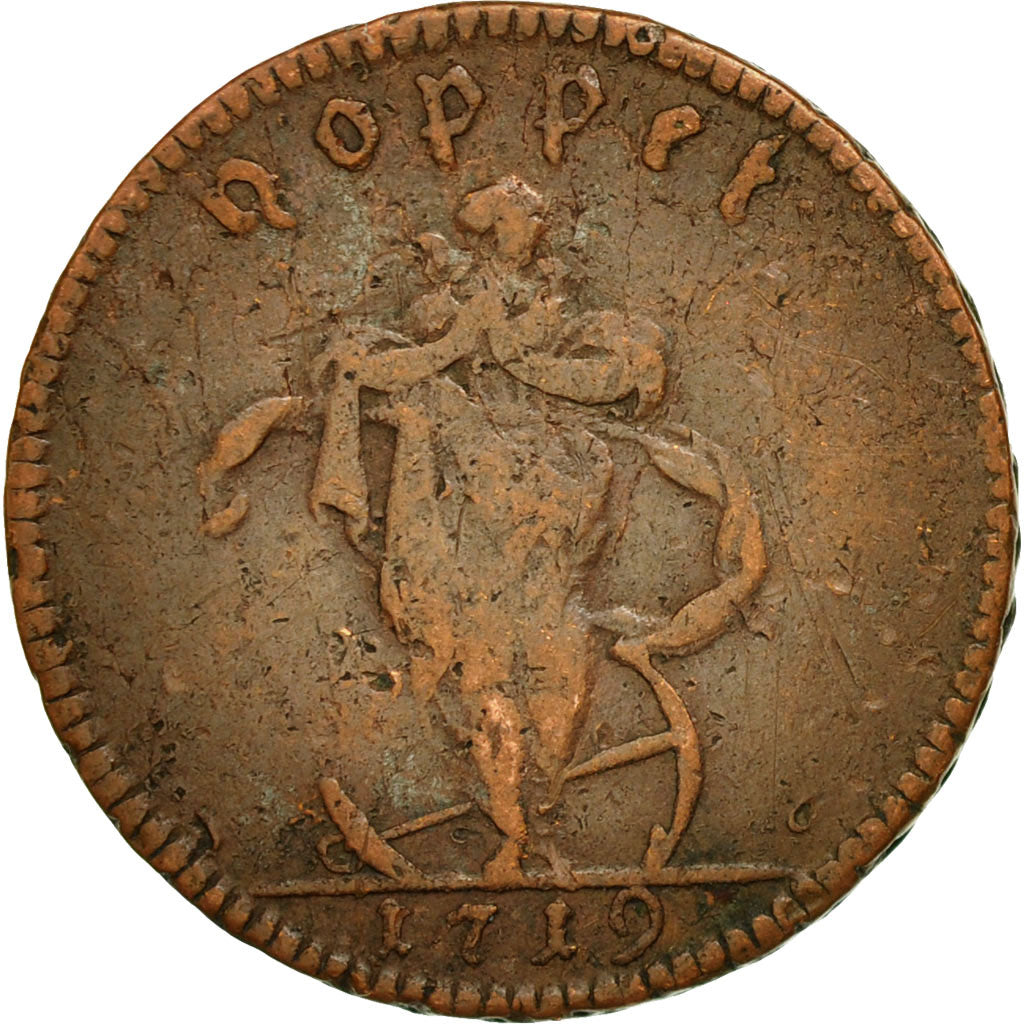 Coin, Sweden, Carl XII, Daler, 1719, VF(30-35), Copper, KM:369