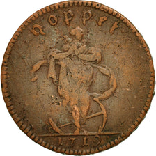 Moneta, Svezia, Carl XII, Daler, 1719, MB+, Rame, KM:369