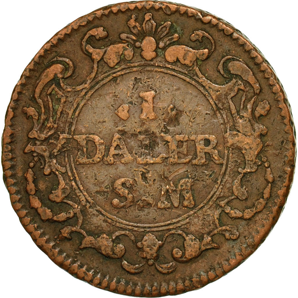 Coin, Sweden, Carl XII, Daler, 1719, VF(30-35), Copper, KM:369
