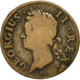 Coin, Ireland, 1/2 Penny, 1742, VF(20-25), Copper, KM:130.1