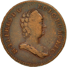 Münze, Österreich, Maria Theresa, 1/2 Kreuzer, Undated (1760), S+, Kupfer