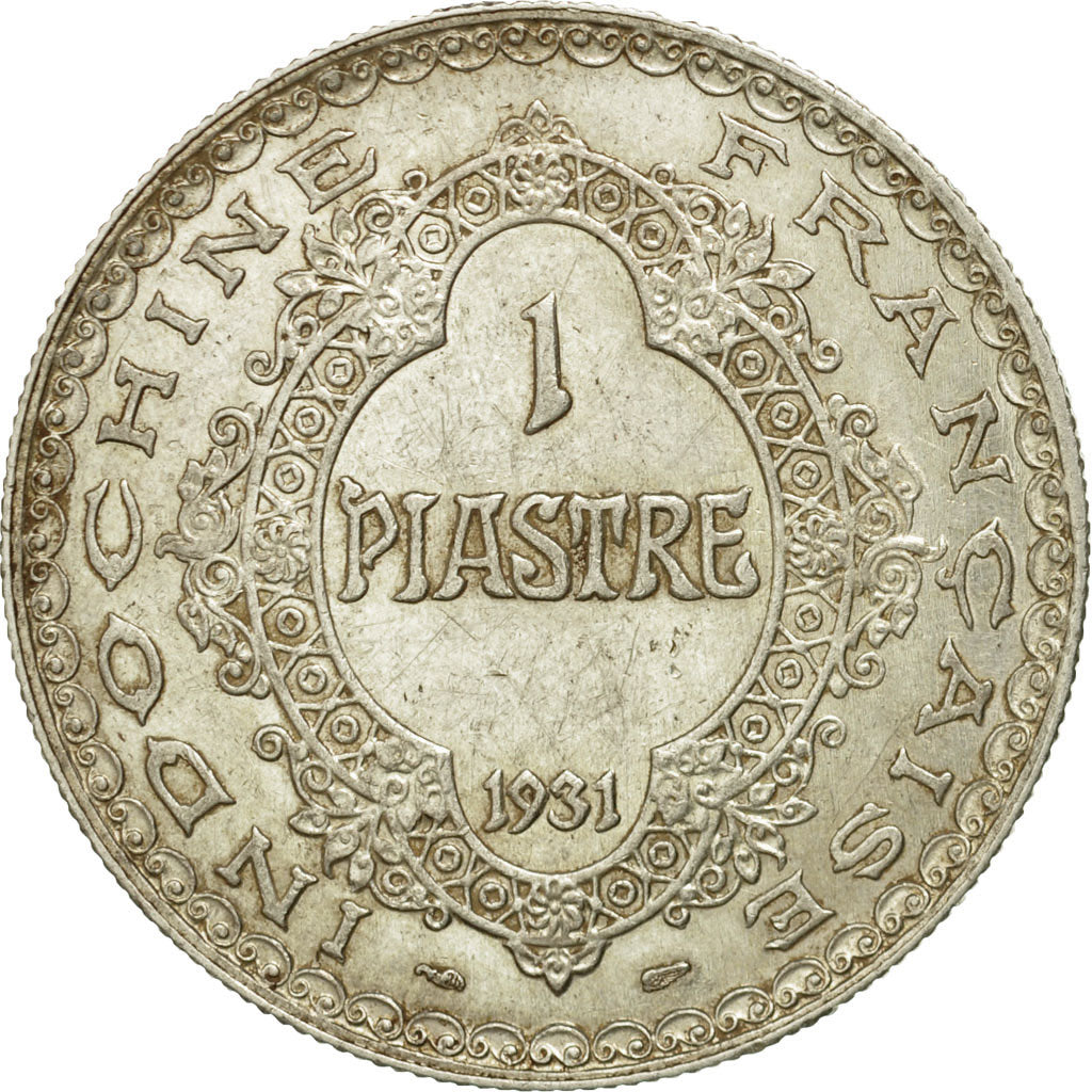 Coin, FRENCH INDO-CHINA, Piastre, 1931, Paris, AU(55-58), Silver, KM:19